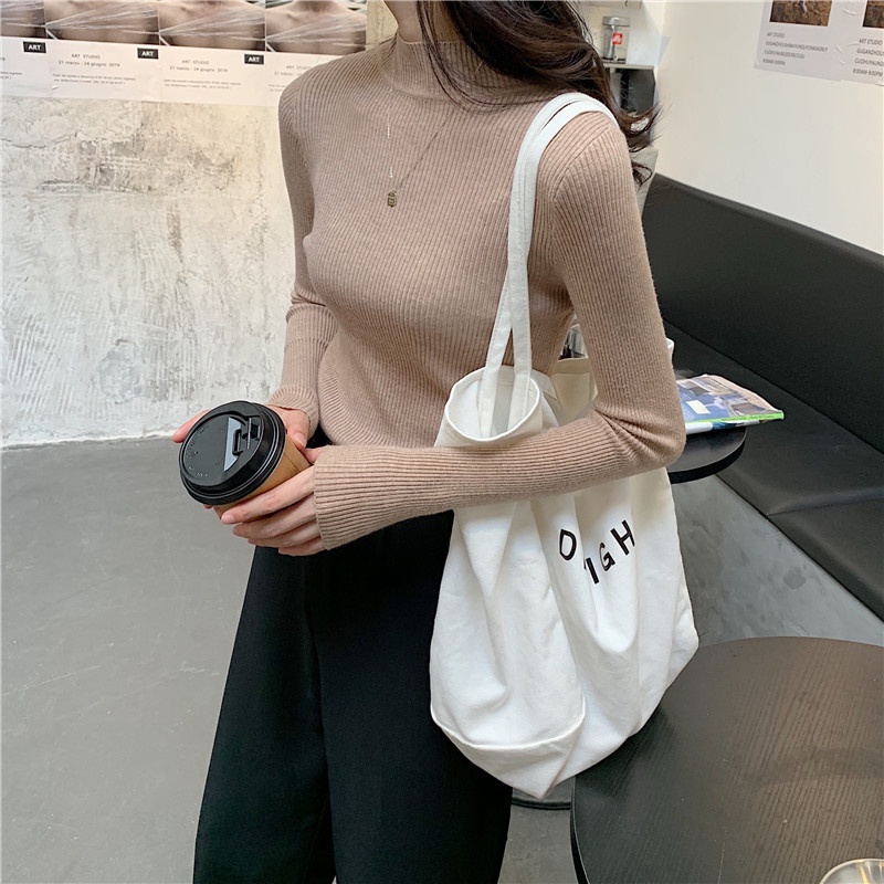 Áo len tăm cổ cao quảng châu siêu xinh【FS003】