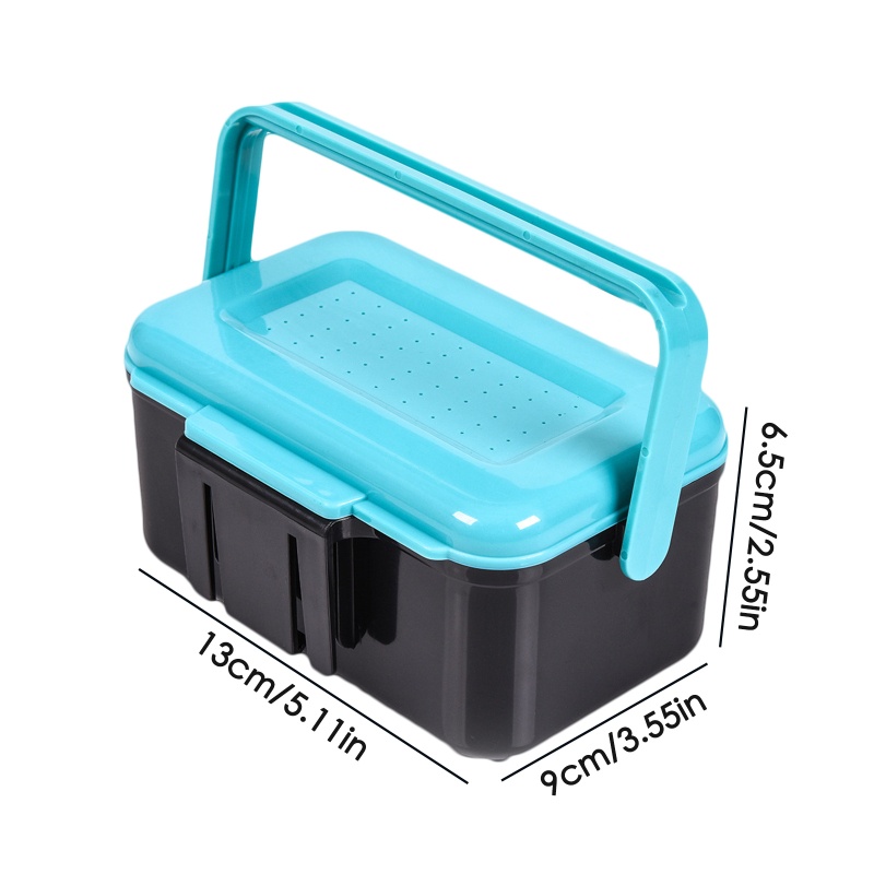 Hộp Đựng Mồi Câu Cá Hai Tầng Đa Năng Tiện Lợi
