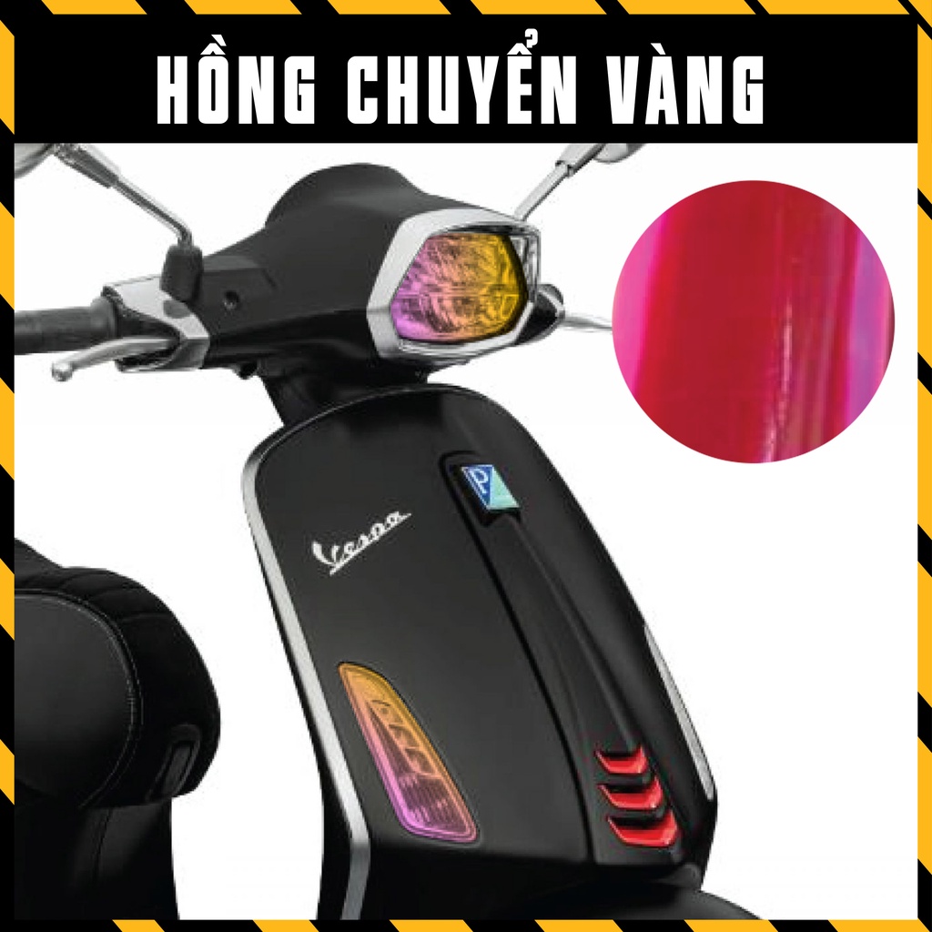 Phim Dán Choá Đèn Titan Vespa Đổi Màu | Tem Decal Dán Đèn Xe Vespa Sprint, Dán Đèn Demi, Đèn Xi Nhan, Đèn Pha