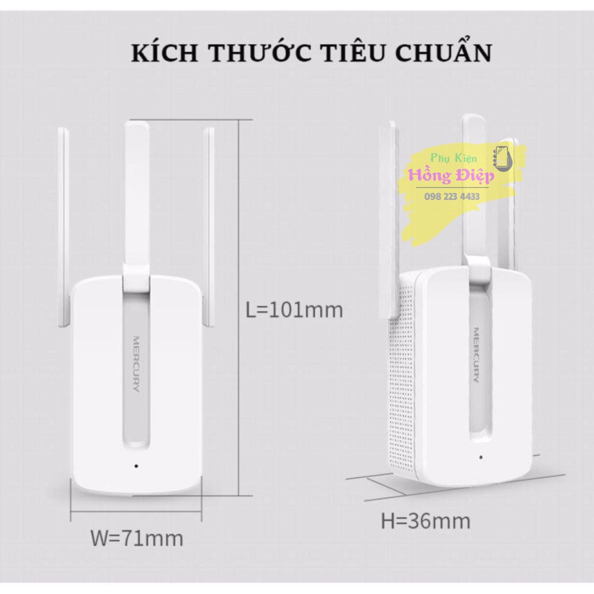 (Chính Hãng) Bộ Kích Wifi 3 Râu MERCURY | BigBuy360 - bigbuy360.vn