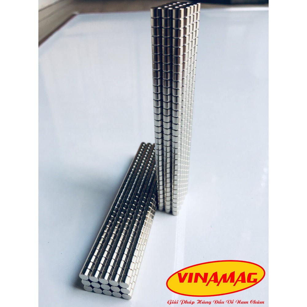 200 Viên 4x3 mm Nam châm trắng đất hiếm