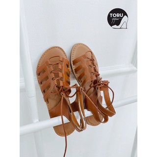 Sandal nữ quai hậu cá tính dây đan cao cổ bản 3 quai chiến binh
