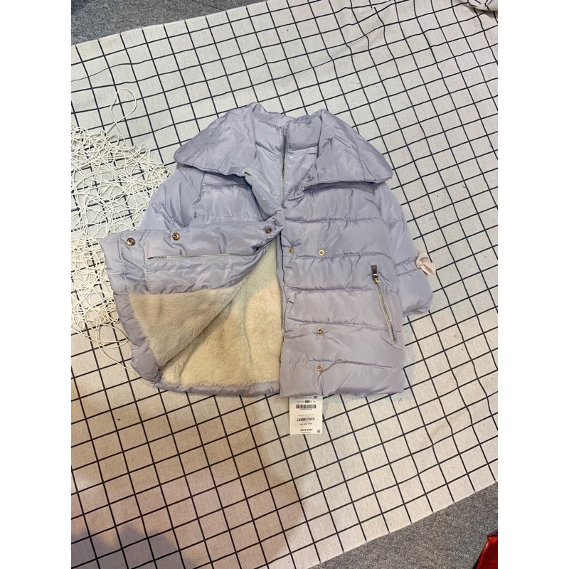 Áo khoác lót lông bé gái