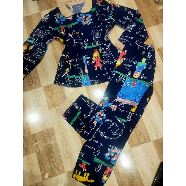 Bộ tay dài quần dài lụa Sam(hàn)