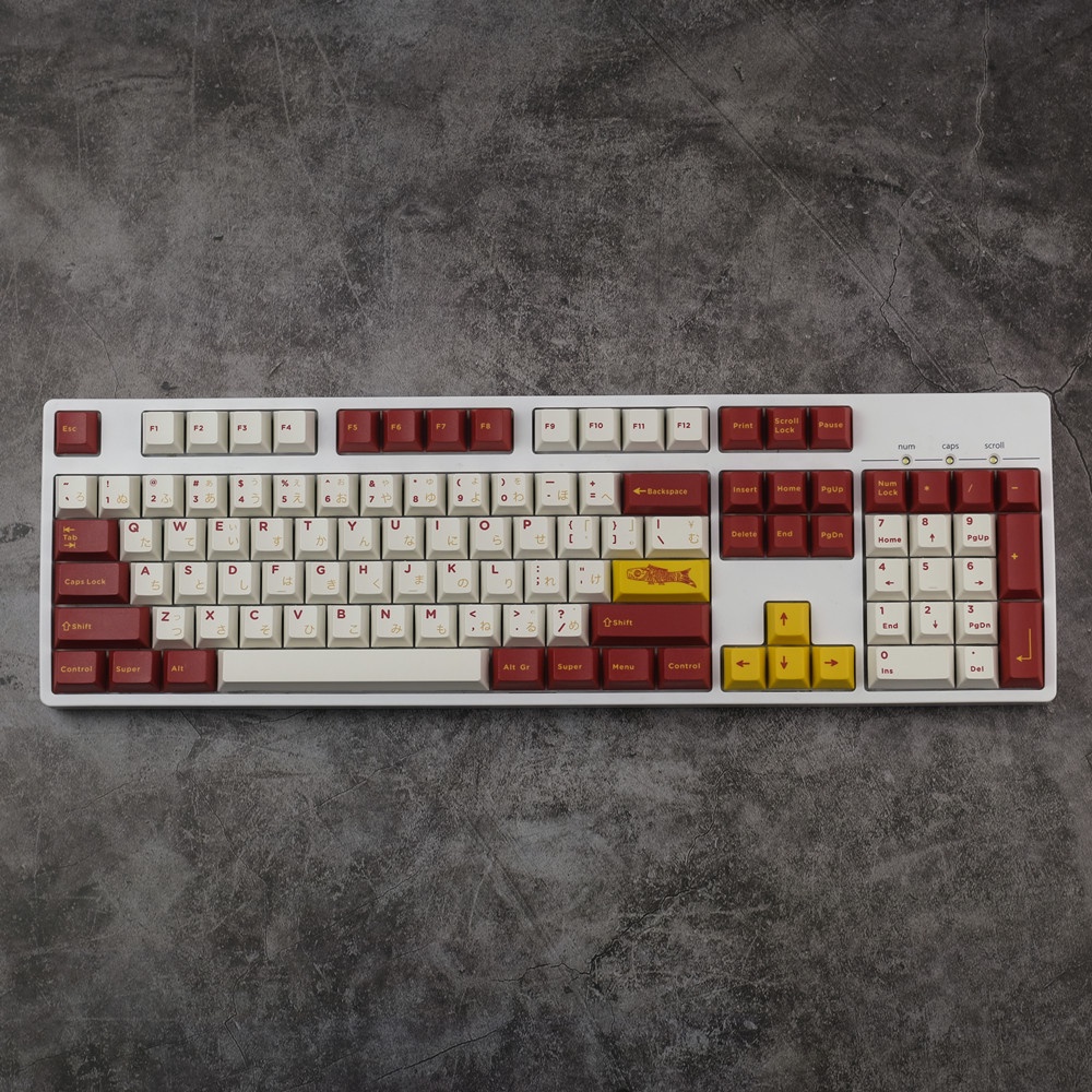 Gói phím hình cờ cá chép GMK, 168 phím keycaps Cherry Profile DYE-SUB Cá nhân hóa GMK Keycaps cho bàn phím cơ