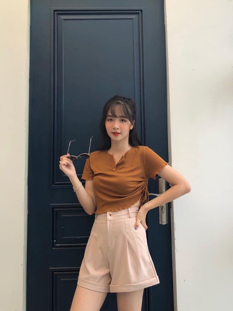 Quần Short Nữ gập gấu siêu hot năng động phù hợp giới trẻ | BigBuy360 - bigbuy360.vn