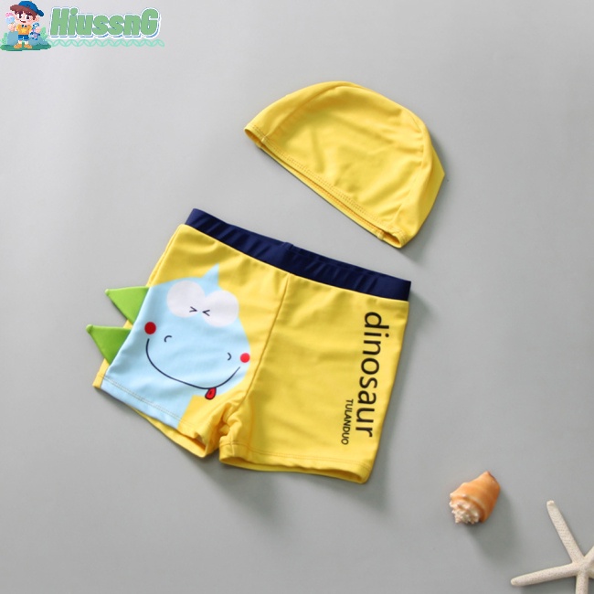Bộ 2 Quần Bơi Polyester Họa Tiết Hoạt Hình Cho Bé Trai Từ 1-12 Tuổi