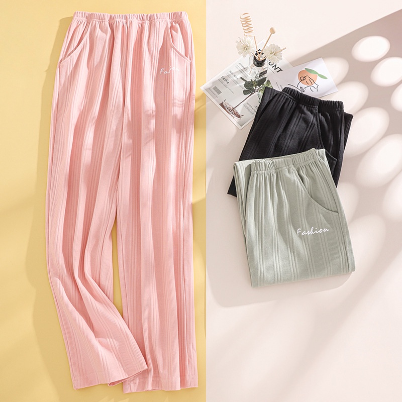 Quần Ngủ Chất Liệu Cotton Có Size 25-32 Dành Cho Nam Và Nữ