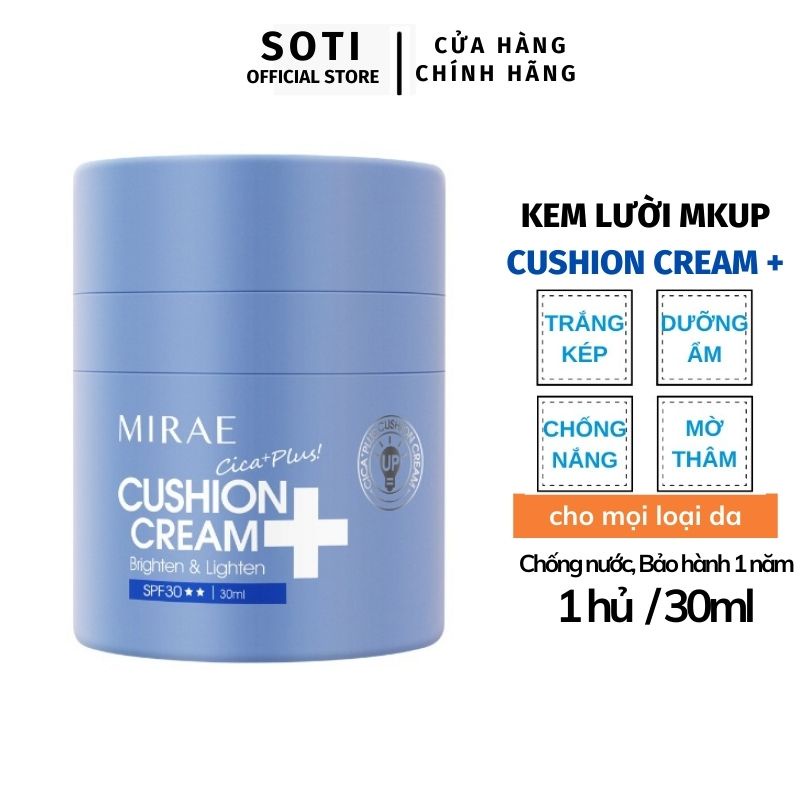Kem Lười Che Khuyết Điểm Mirae 💕FREESHIP💕 Kem Mkup Giúp Da Trắng Sáng Dưỡng Ẩm Mờ Vết Thâm Sẹo 30ml/hũ, SOTI