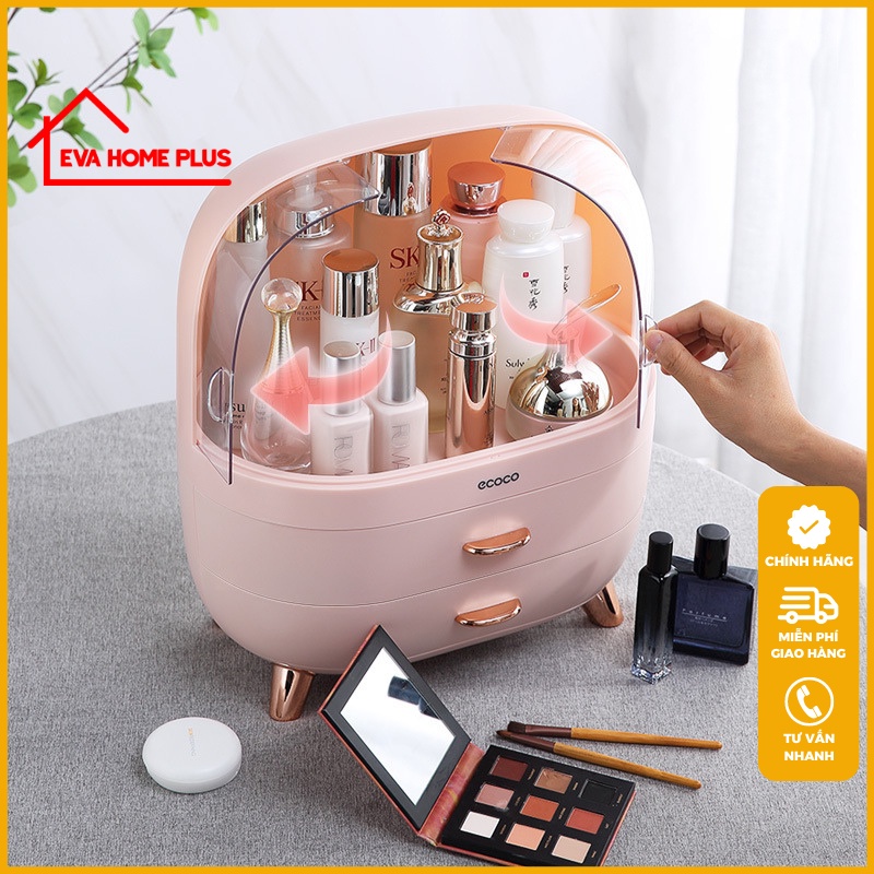 Tủ đựng mỹ phẩm để bàn hộp đựng mỹ phẩm ecoco chính hãng đồ gia dụng thông minh tiện ích cho mọi nhà