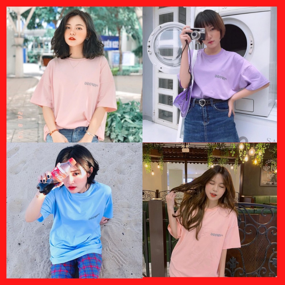 💖Áo Thun Unisex DEGREY 💖 Áo Thun Tay Lỡ Siêu Đẹp