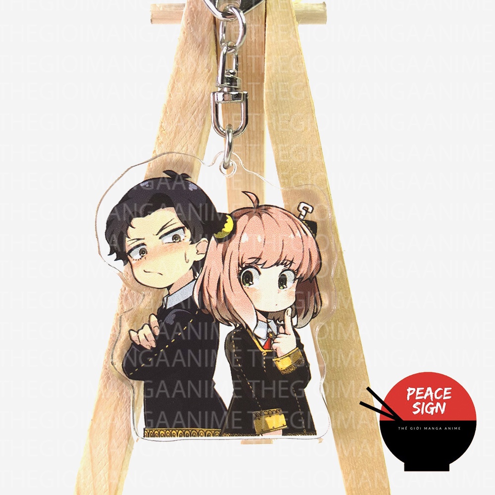 Móc khóa SPY X FAMILY GIA ĐÌNH ĐIỆP VIÊN anime chibi mica trong acrylic