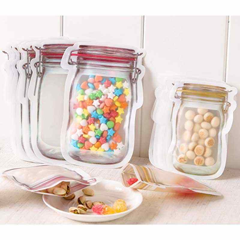 Set 50 Túi Zip Hình Lọ Nước Cao Cấp Dùng đựng bánh | Hàng loại 1
