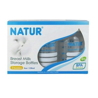 Sét ba bình trữ sữa natur