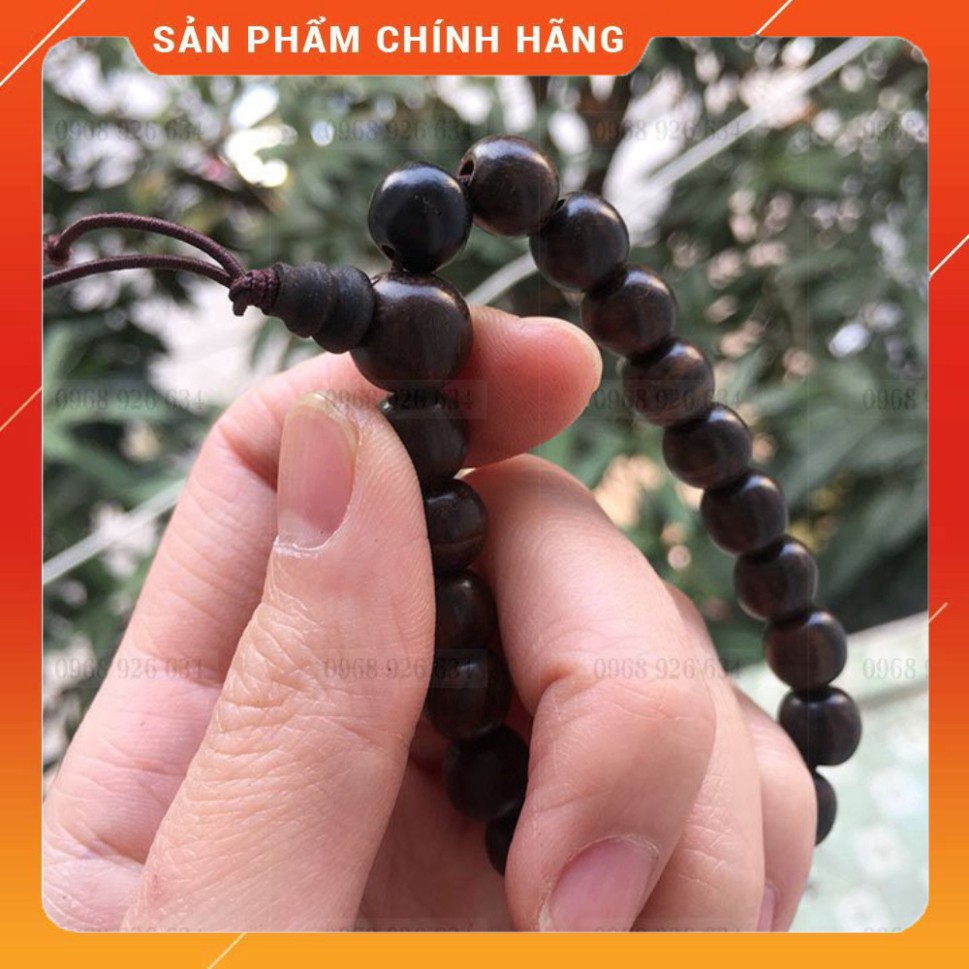 Vòng tay phong thủy gỗ mun💖FREE SHIP💖Vòng đeo tay may mắn hạt gỗ mun cho người mệnh Mộc, Thủy