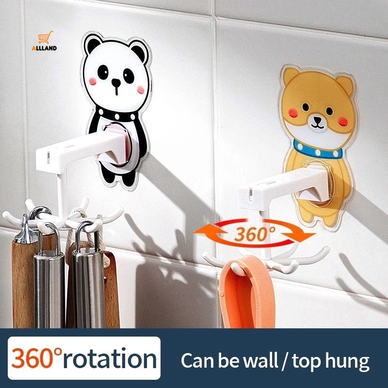 Móc treo đồ gắn tường hình động vật hoạt hình dễ thương thân thiện với môi trường