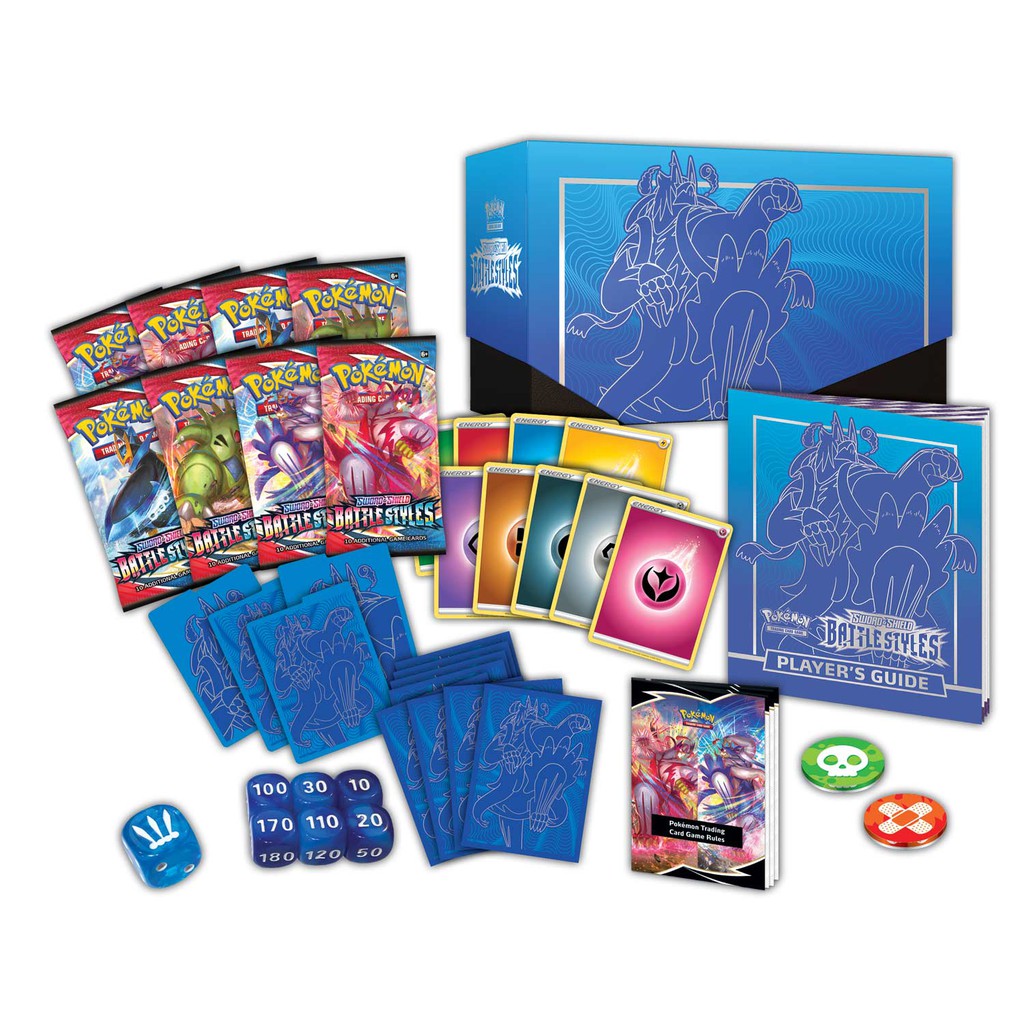 [GIẢM 100K MUA COMBO] Hộp Bài Pokemon TCG Elite Trainer Box Battle Styles (ETB) Urshifu V Xanh / Đỏ Chính hãng Mới 100%