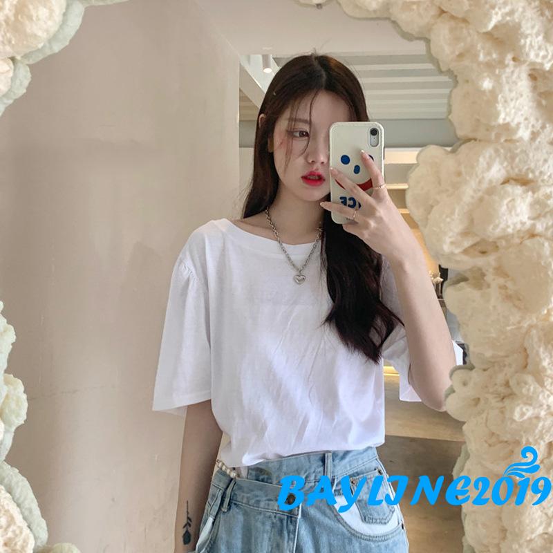 Áo Thun Nữ Ngắn Tay Cổ Tròn Hở Lưng Thời Trang