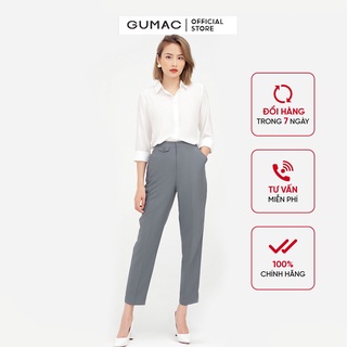 Quần tây nữ phối nắp túi GUMAC thiết kế thanh lịch đủ màu đủ size QB520