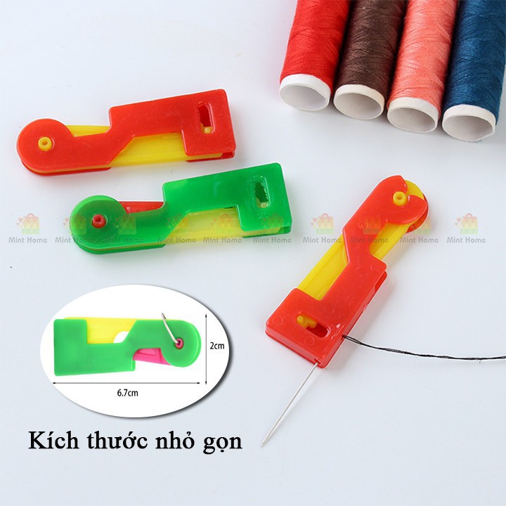 Dụng cụ xâu kim giúp xỏ kim chỉ nhanh chóng dùng trong may mặc, thêu tranh chữ thập, handmade, may tay