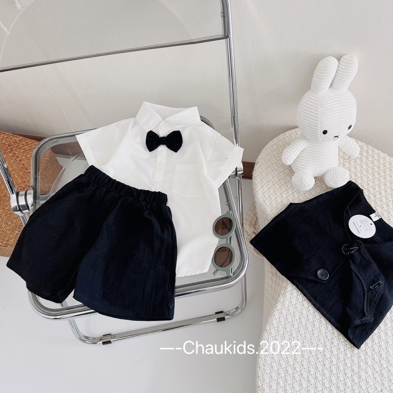 Set gile công tử cộc 3 chi tiết cho bé trai