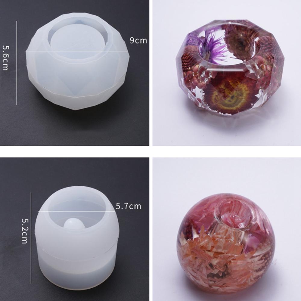 Khuôn Silicone Làm Đế Lót Ly Hình Chậu Cây DIY