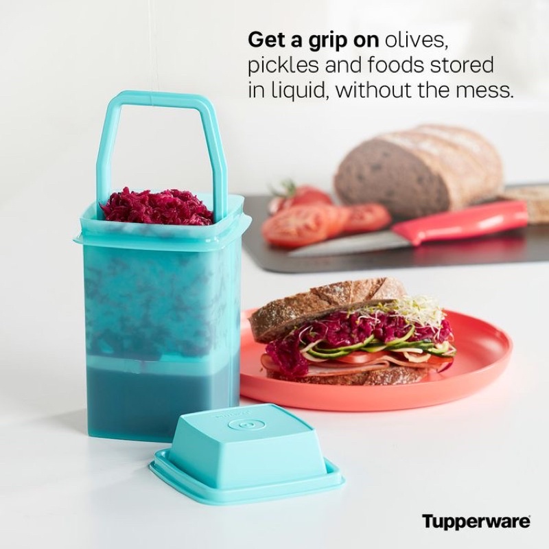 Hộp Dụng Cụ Tupperware 2L Chuyên Ngâm Chua Thực Phẩm - Muối Dưa Cà Dưa Chuột Củ Cải - Đựng Thức Ăn Mang Đi Làm