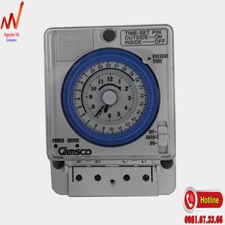 Công tắc hẹn giờ cơ 15A Camsco TB35