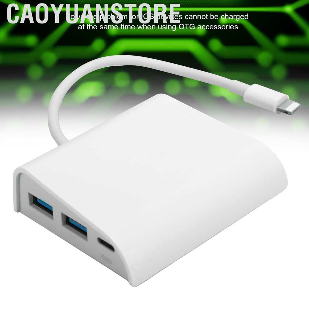 Caoyuanstore 1080P HDMI/Memory Card/Storage Card/2 USB/Charging Adapter Converter for IOS Phone