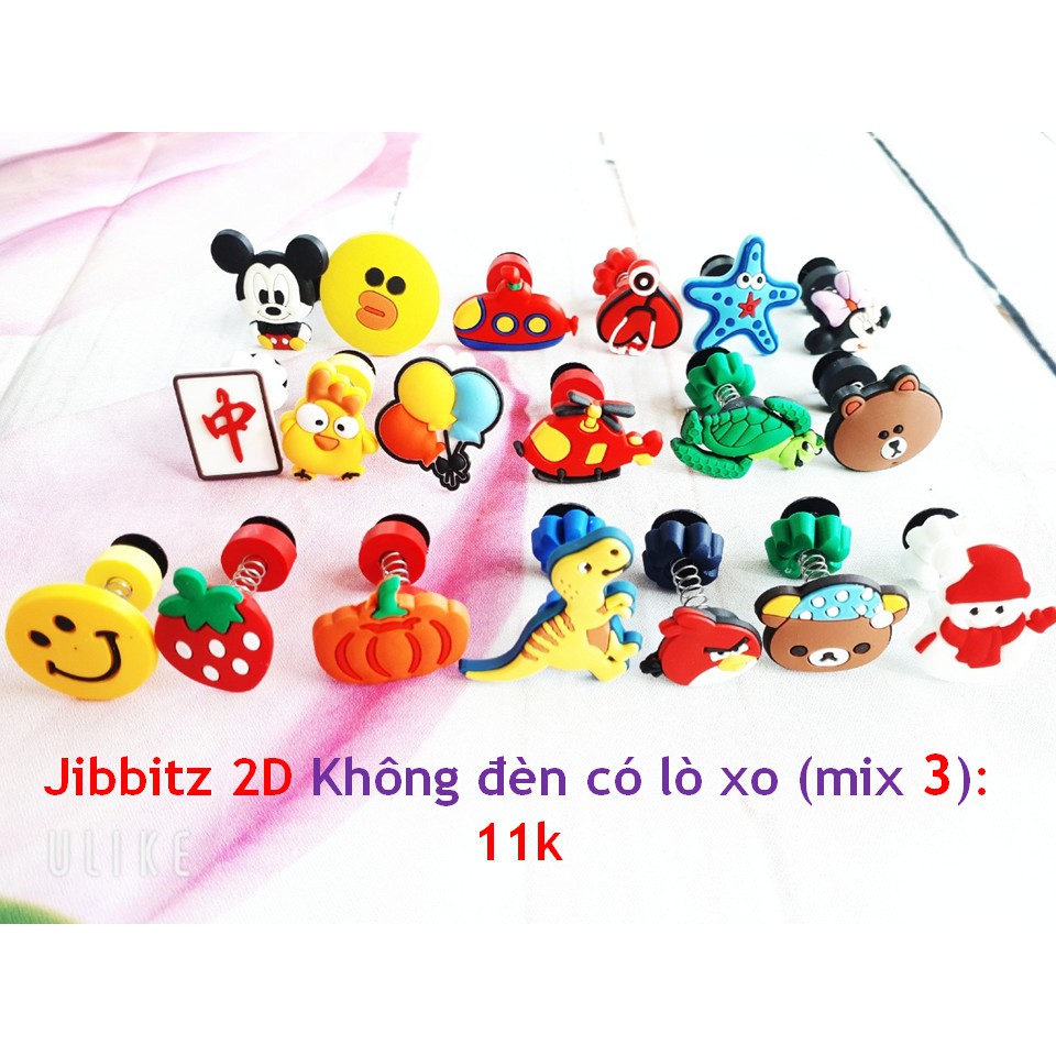 STICKER / JiBITZ GẮN DÉP CROSS , DÉP CÁ SẤU, SỤC.