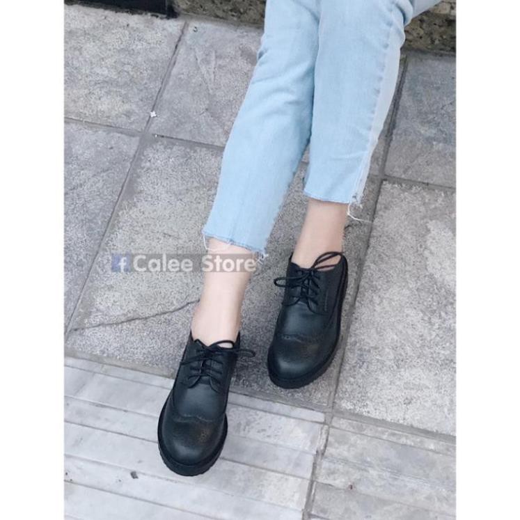 Giày oxfords da mềm nữ (Có clip tự quay sản phẩm) đế cao su cao cấp -h91 | BigBuy360 - bigbuy360.vn