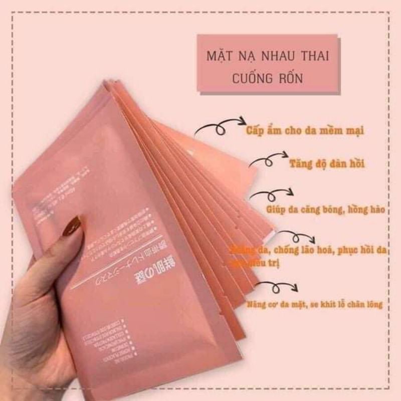 Mặt Nạ Cấp Ẩm, Trẻ hoá Làn Da Tế Bào Gốc Nhau Thai Cừu Rwine Beauty Nhật Bản