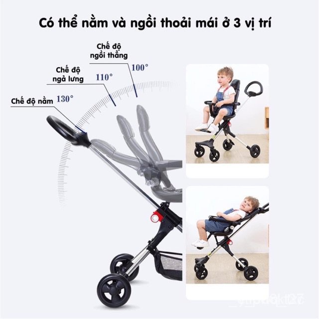 XE ĐẨY 2 CHIỀU 3 TƯ THẾ V-BABY V4