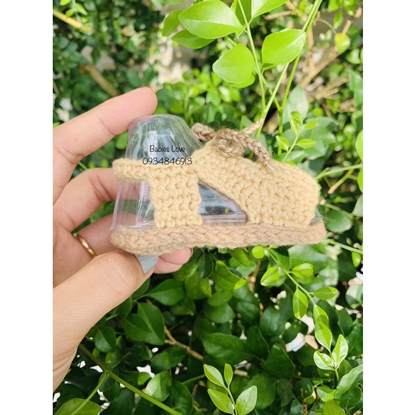 Giày sandal len thắt dây bé trai bé gái