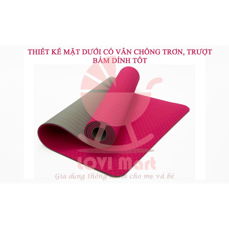 [ RẺ NHẤT SHOPEE ] Combo 4 món siêu rẻ Dụng cụ tập Gym, Yoga, Thảm Yoga, Thước Dây, Túi đựng Thảm - Lovi Mart