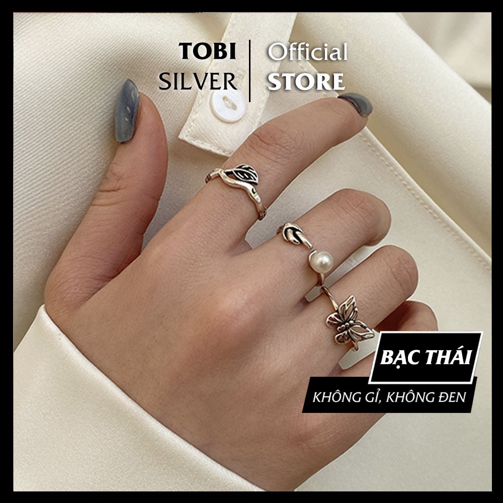 Nhẫn bạc nữ TOBI SILVER nhiều kiểu dáng cá tính N69