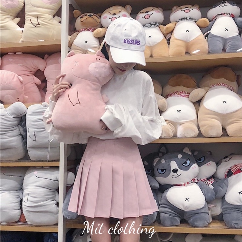 CHÂN VÁY TENNIS TRƠN ULZZANG XẾP LY CHỮ A