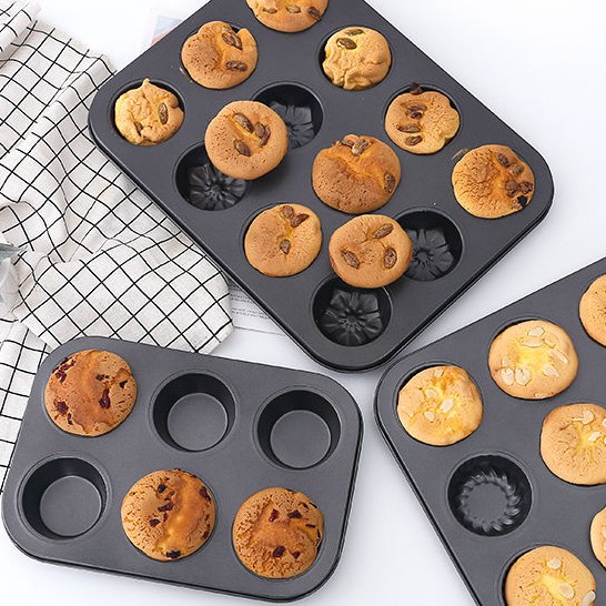 New style carbon steel non-stick baking tools tin muffin tin minced meat quiche tin