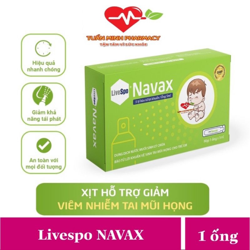 Navax - XỊT BÀO TỬ LỢI KHUẨN LIVESPO NAVAX GIÚP TĂNG ĐỀ KHÁNG ĐƯỜNG HÔ HẤP