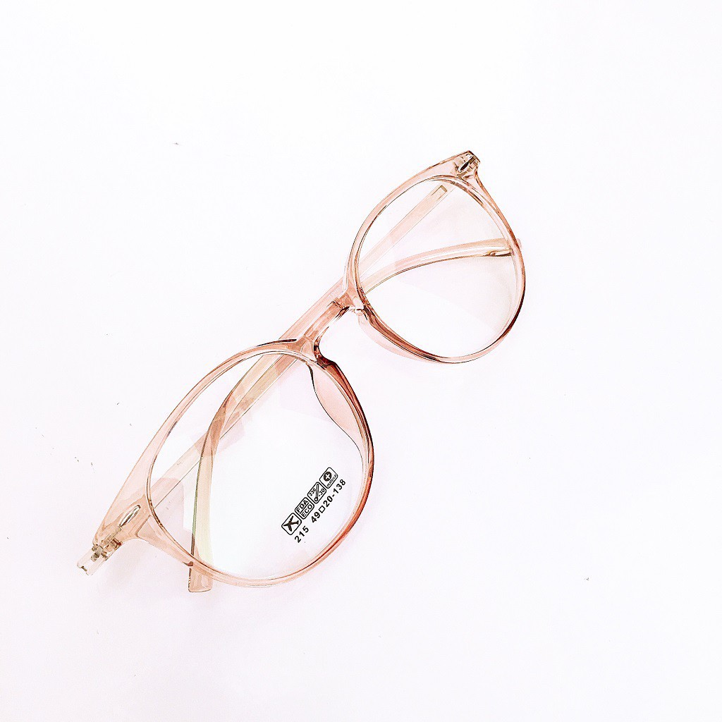 [CỰC SÔC] Kính cận tròn 215 nhận cắt mắt cận viễn loạn mã 30 ( tặng kèm hộp đựng kính )