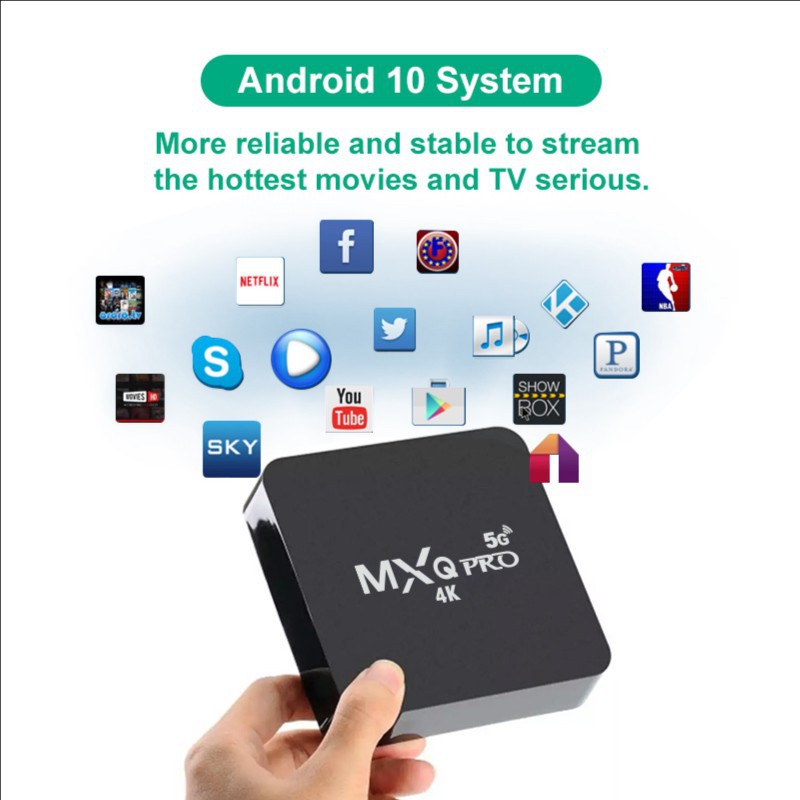 Đầu Tv Box Android Mxq Pro 5g Smart Tv 4k Ultra Hd Android 10 - No Keyboard Và Không Chuột Ramadan