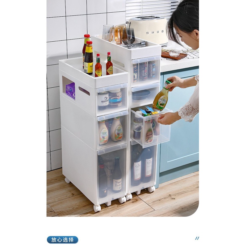 Tủ để bát đĩa,thực phẩm ,đồ văn phòng Bằng nhựa có bánh xe