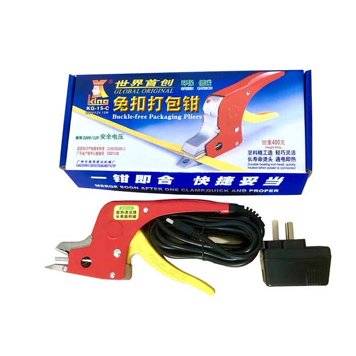 Máy đóng đai nhựa cầm tay, căng xiết dây đai nhựa thùng carton , máy kẹp nhiệt cầm tay - CÔNG NGHỆ ĐỨC TÍN