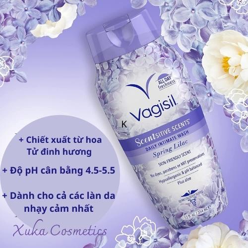 Dung dịch nước vệ sinh phụ nữ Vagisil 384ml (hàng Mỹ)