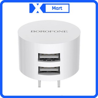 Cốc sạc 2 cổng usb borofone ba23 chính hãng - củ sạc nhanh điện thoại đa năng 2.1a