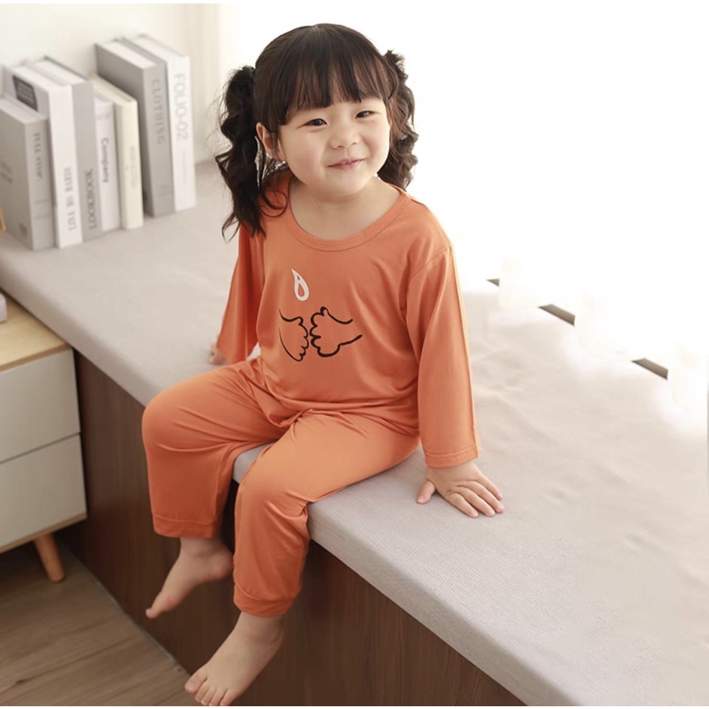 Bộ quần áo trẻ em dài tay Minky Mom Đánh Răng cao cấp cho bé chất thun lạnh mềm mịn thoáng mát size từ 6-20kg