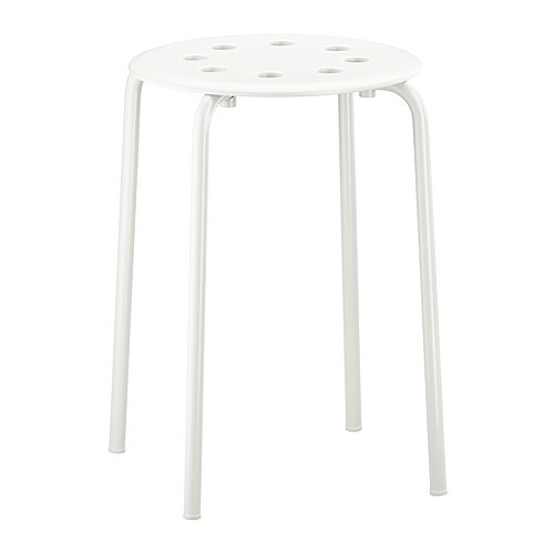 Ghế tròn trắng MARIUS IKEA