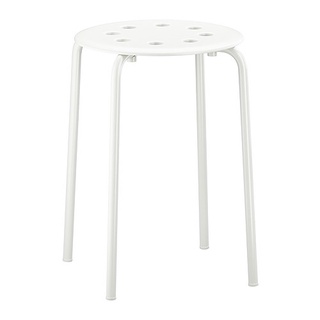 Ghế tròn trắng marius ikea