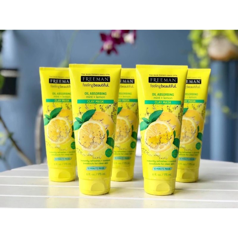 Mặt Nạ Đất Sét Freeman Oil Absorbing Mint + Lemon