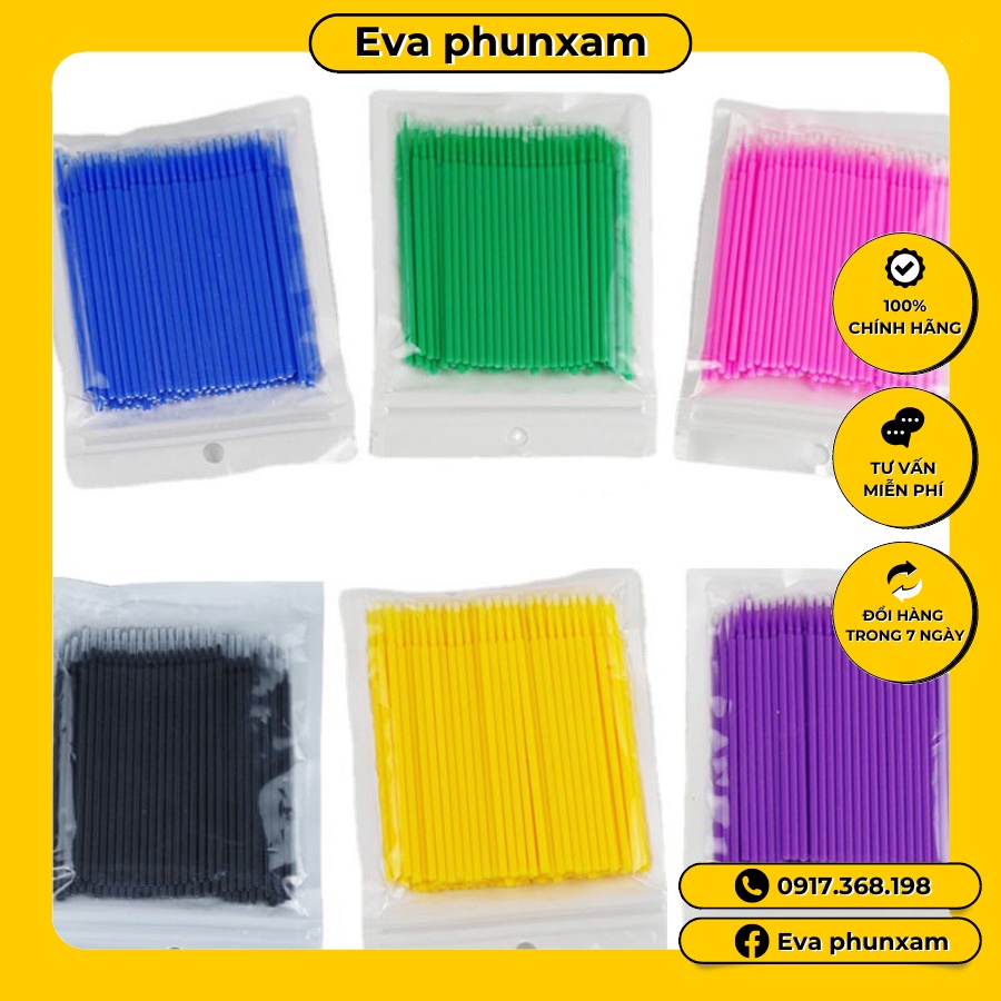 Tăm bông phun xăm (hộp 100c)